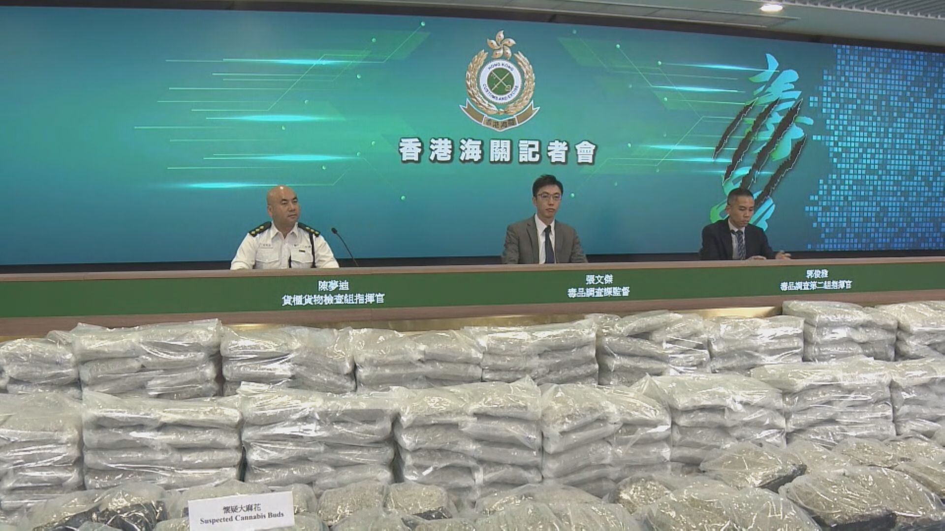 海關搗破歷來最大宗海路販毒案　檢獲市值約1.25億元懷疑大麻花