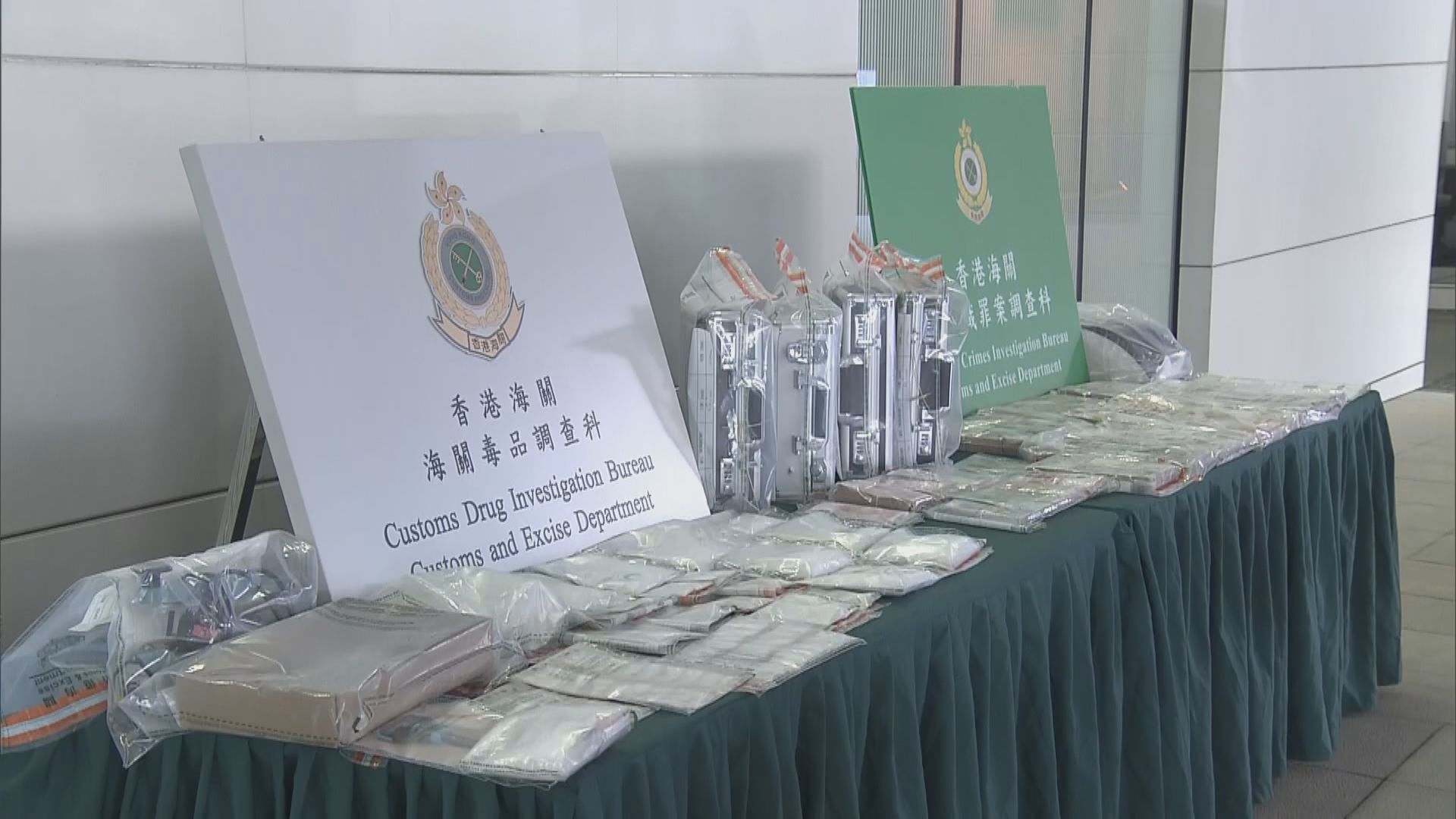 海關拘捕兩人檢毒品及近780萬現金及本票