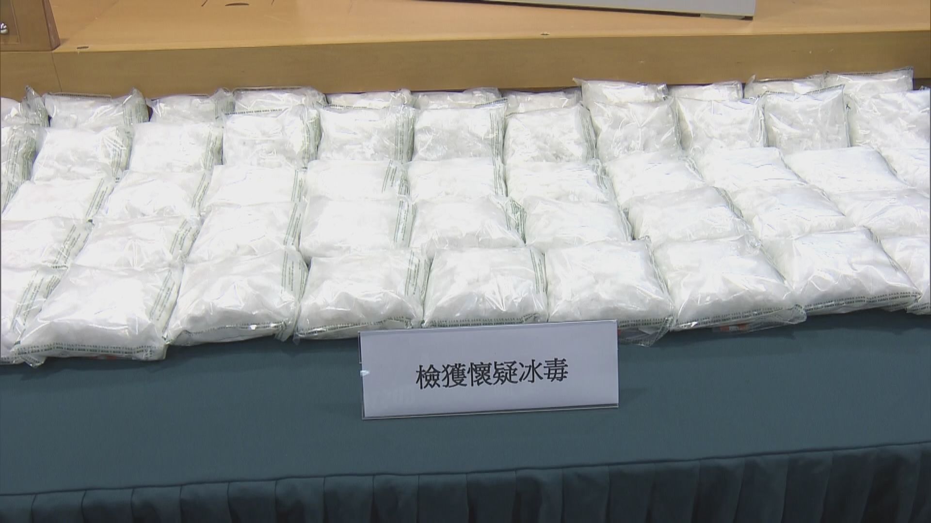 海關破獲近十年最大宗懷疑冰毒案市值約7700萬