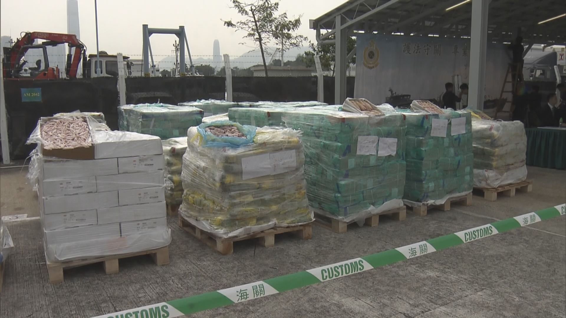 海關檢獲逾14萬公斤走私凍肉