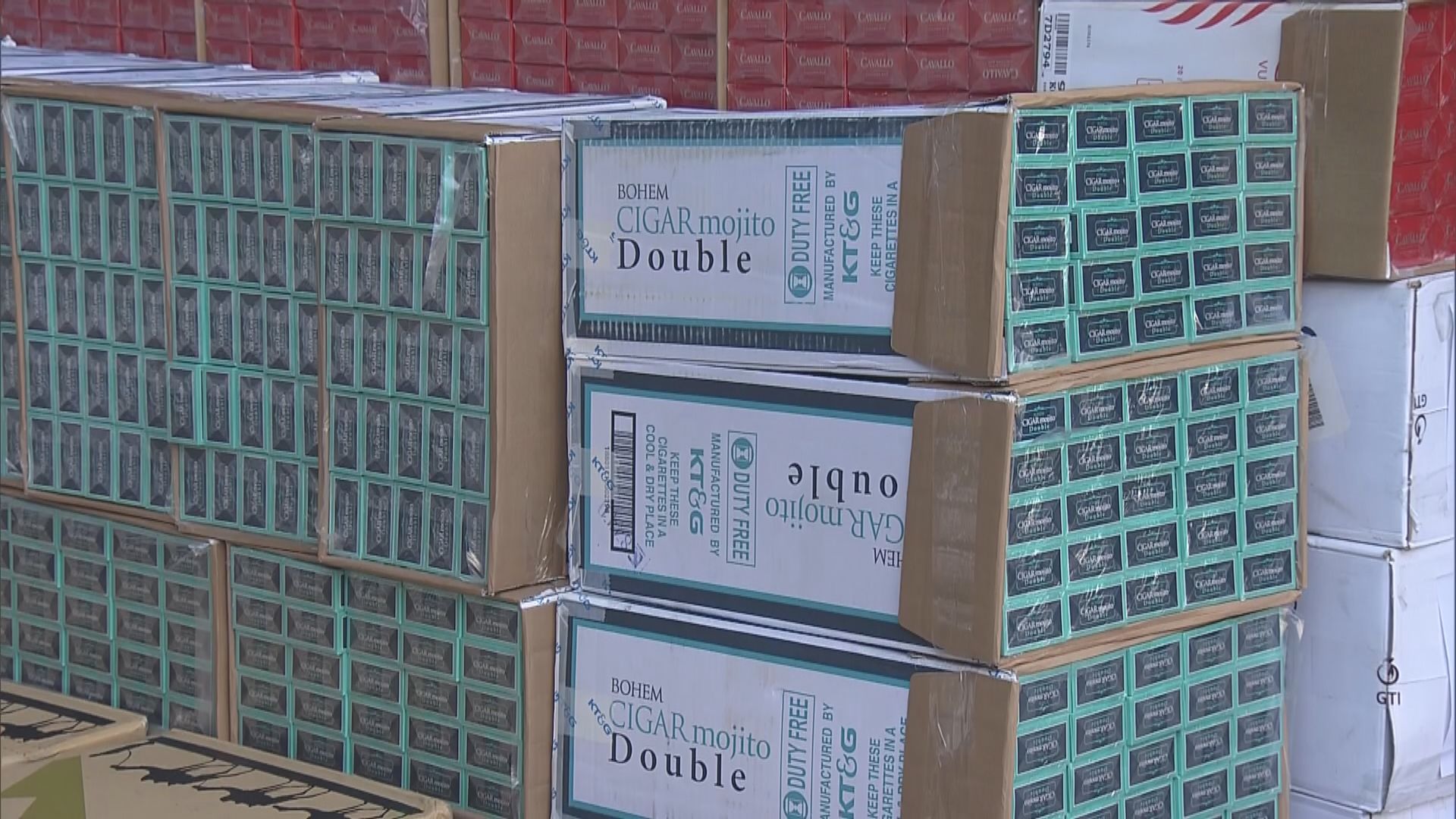 海關檢獲三千三百萬支私煙　市值九千萬