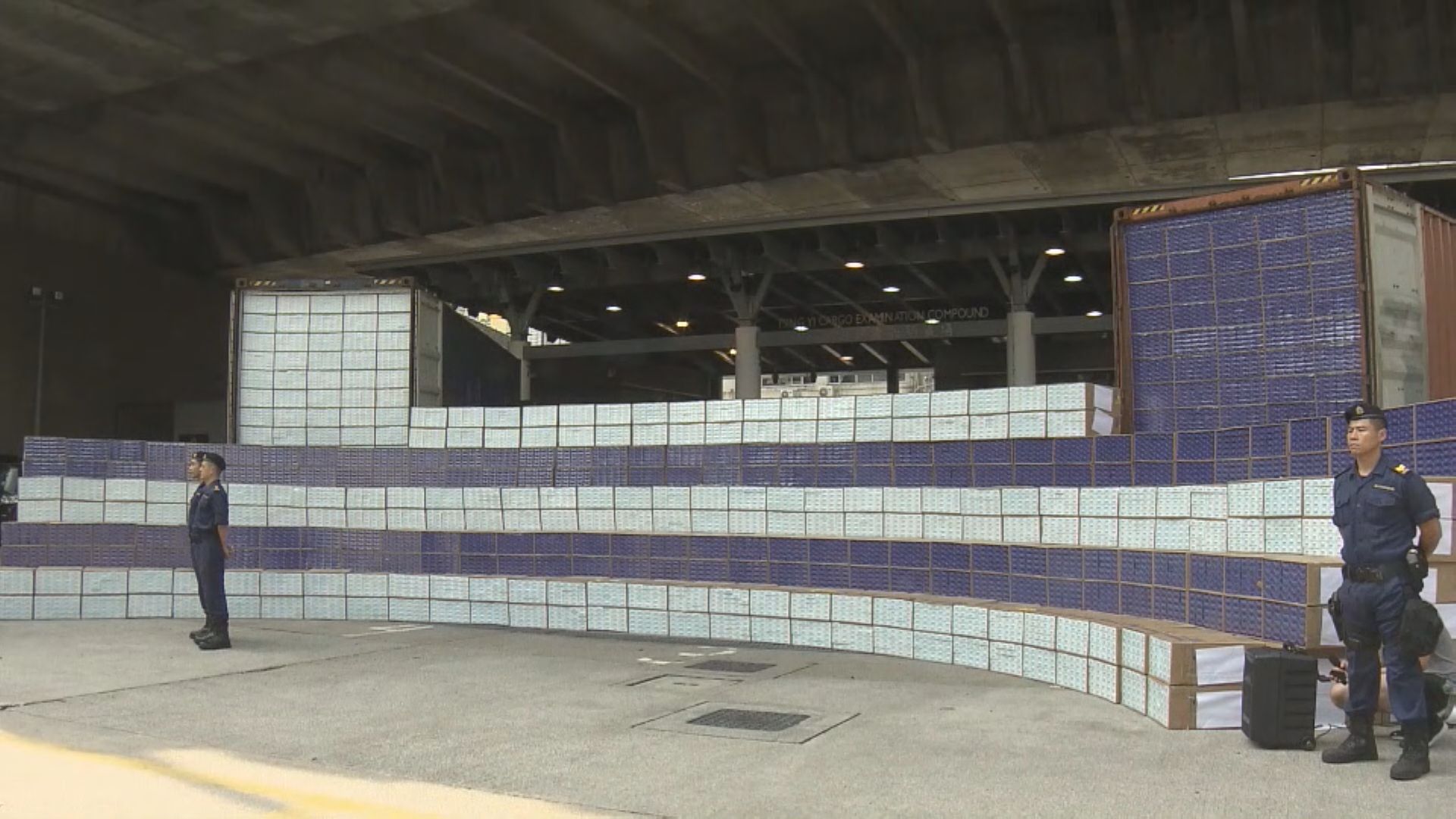 海關檢獲二千萬支懷疑私煙拘三人