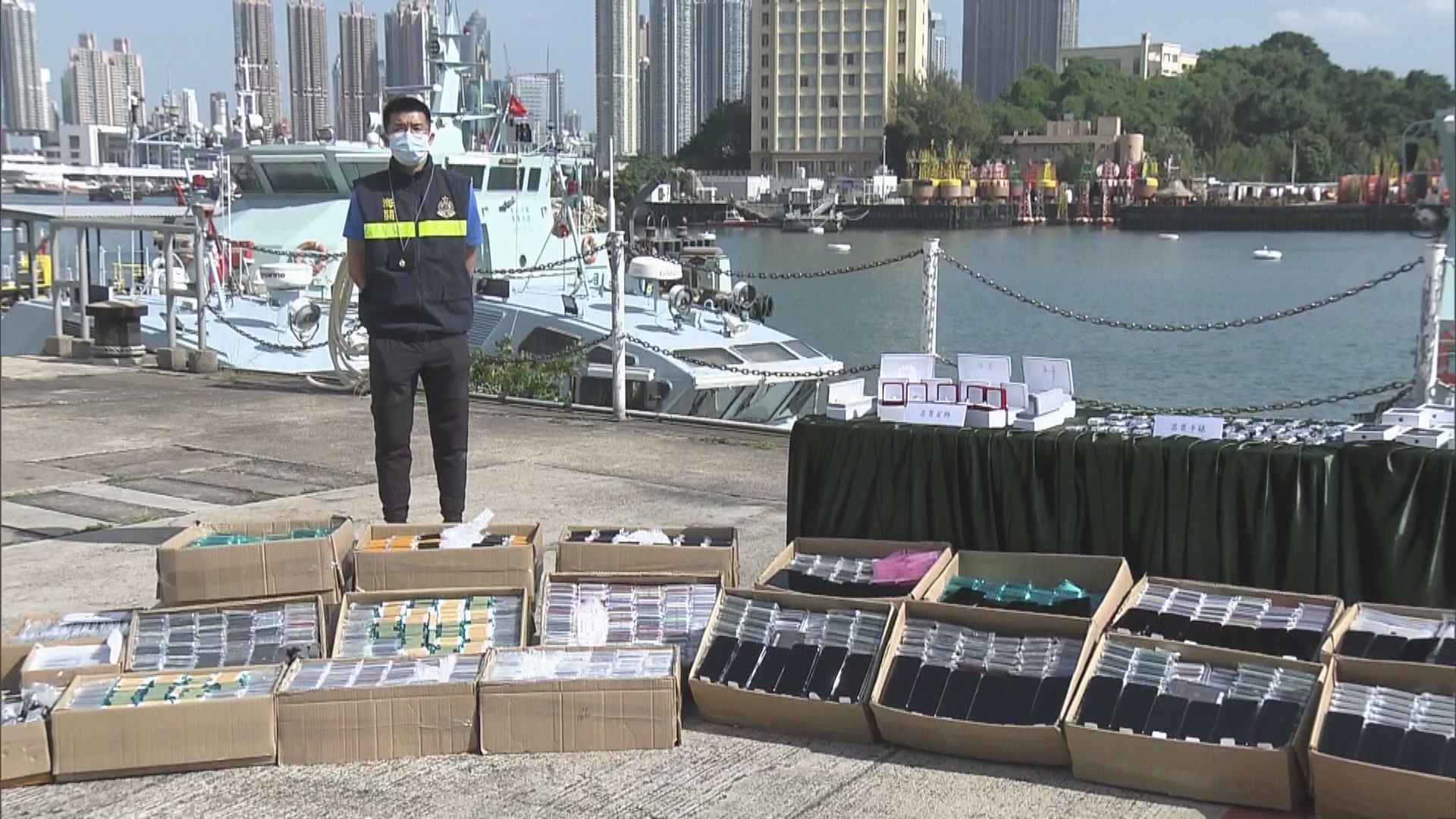 海關偵破內河船走私案檢獲總值二千萬元貨物