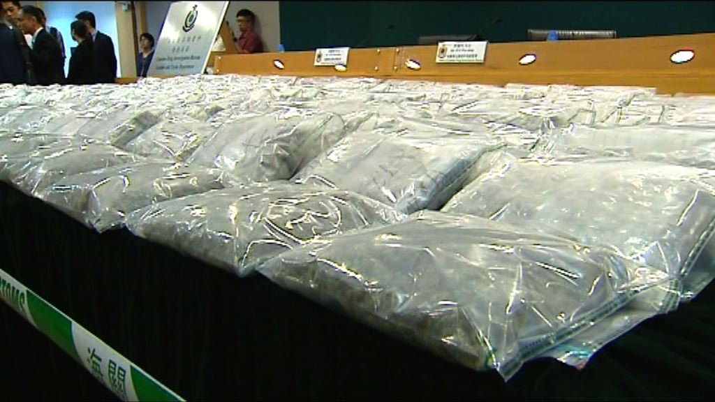 海關檢逾2000萬元大麻花