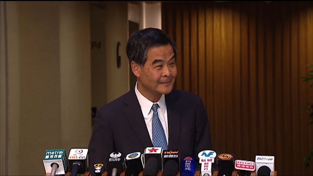 梁振英不評論是否兼任政協副主席