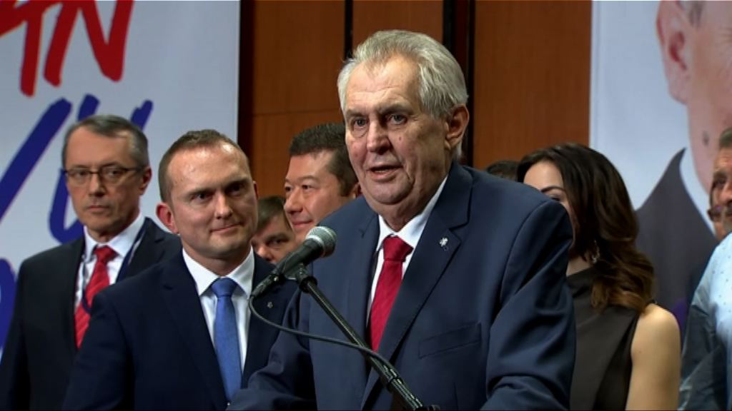 捷克總統澤曼成功連任