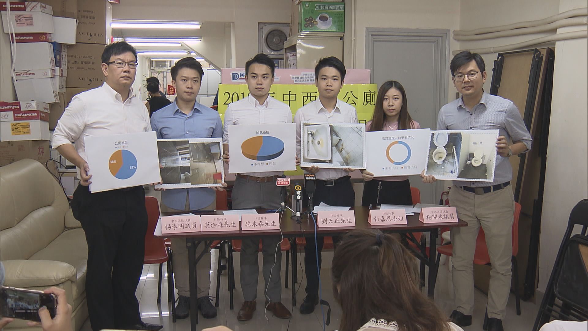 民建聯指中西區公廁環境惡劣