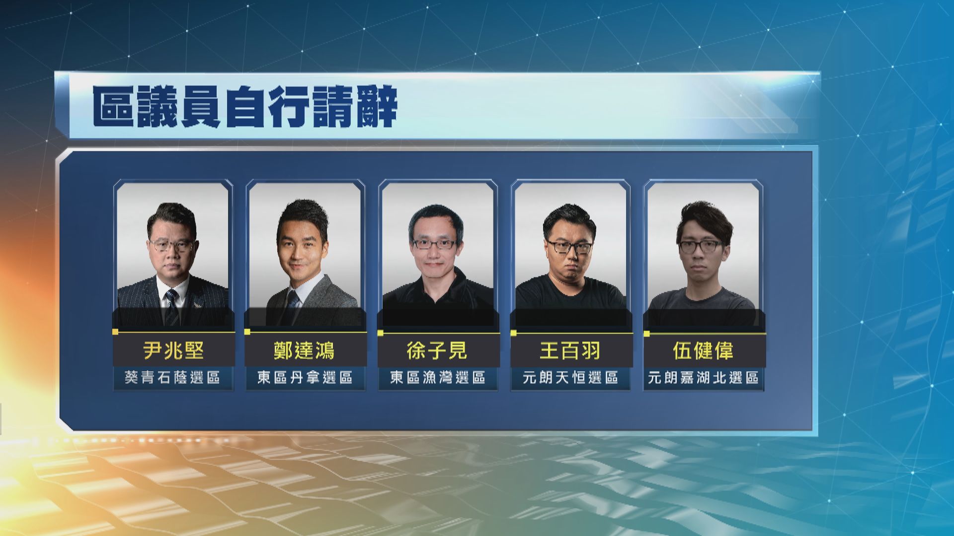 12個區議會席位懸空　包括請辭者