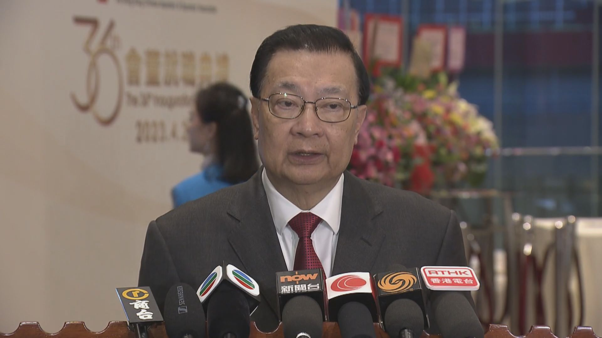 被問曾辭區議員者是否愛國者　譚耀宗:會有質疑