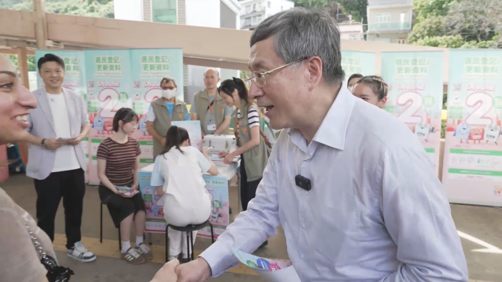 卓永興到沙田街站呼籲市民登記做選民　認為長者對街站需求較大