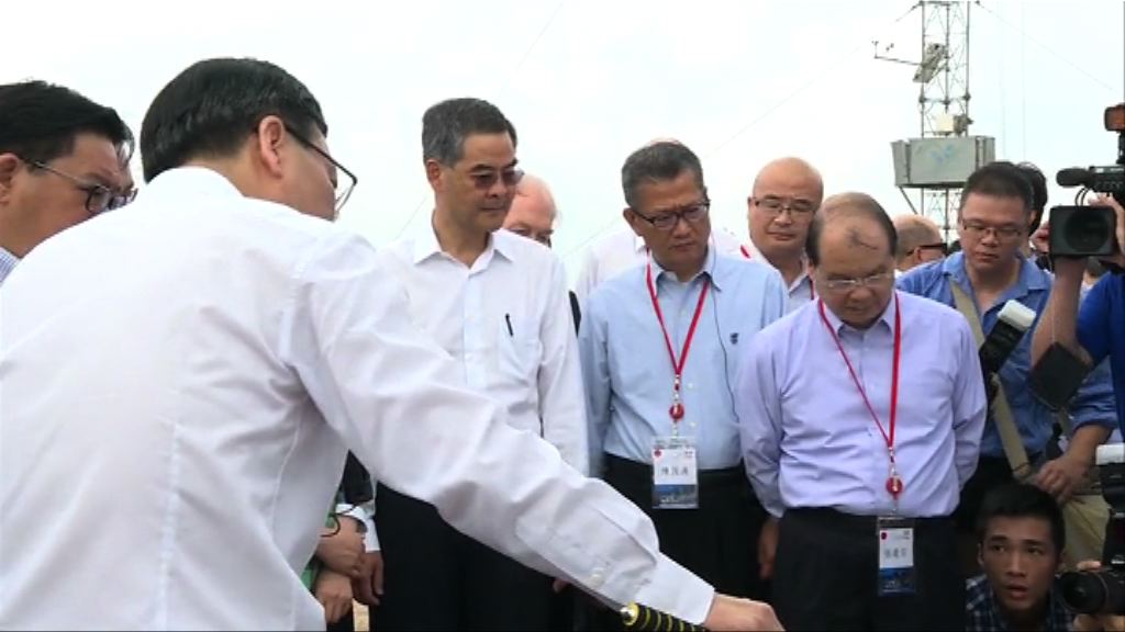 梁振英率團最後一天考察大灣區