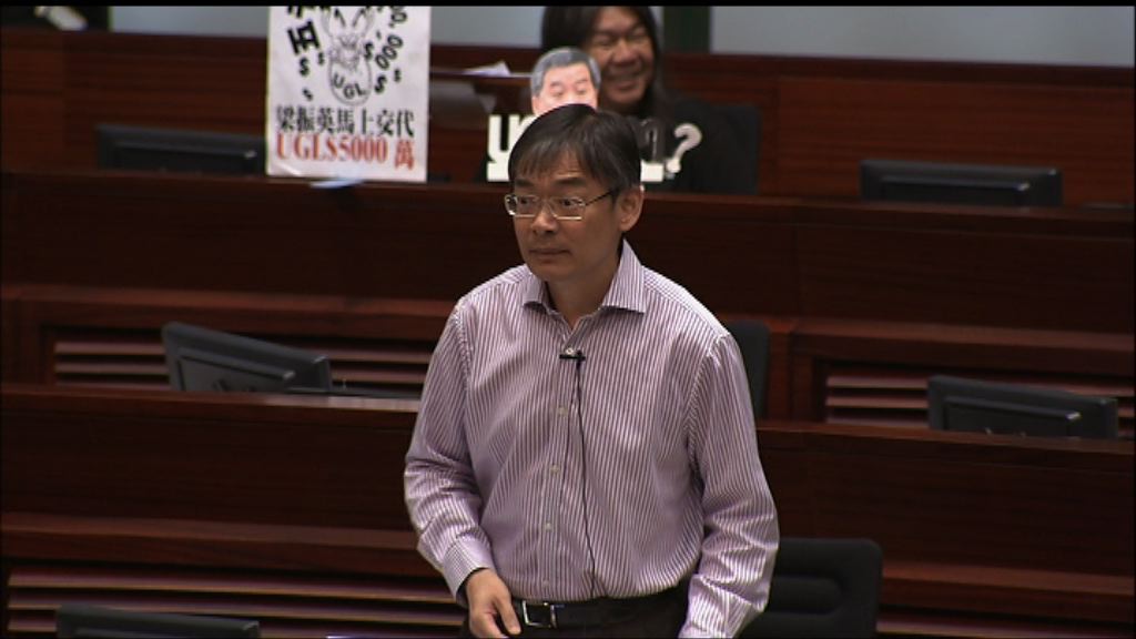 梁家騮提出中止待續議案