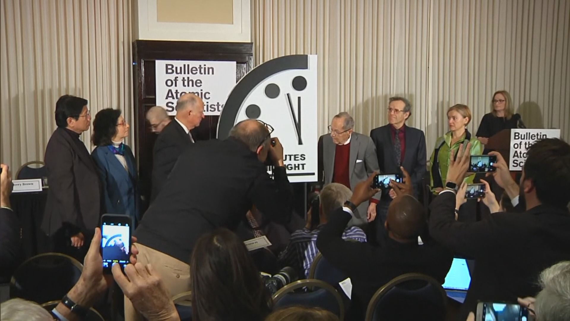 「末日鐘」推前20秒　歷來最危險