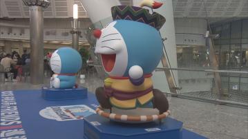 高鐵西九龍站推多啦A夢主題列車及布置　貴州旅客專程到港欣賞