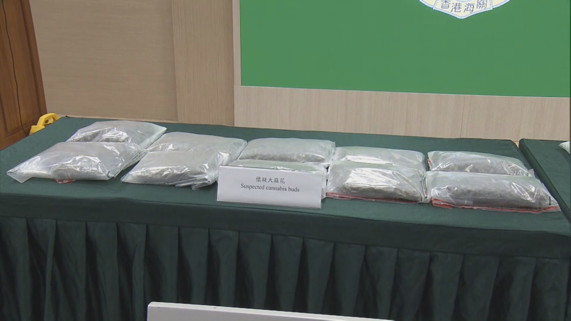 海關機場拘2人檢獲約1100萬元毒品