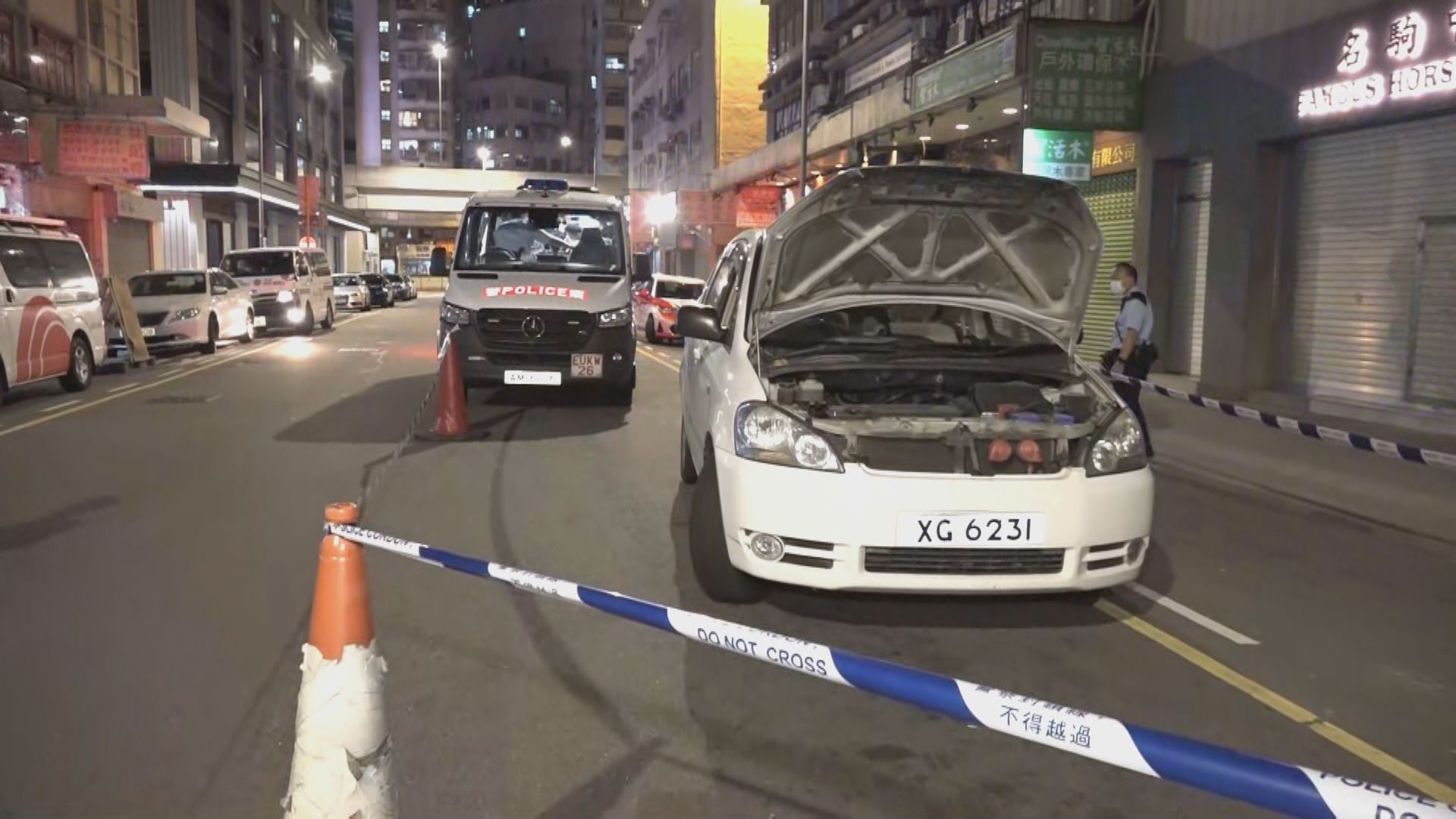 警旺角路障截私家車檢毒品拘一人