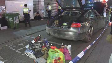 警旺角截可疑車檢毒品拘四人