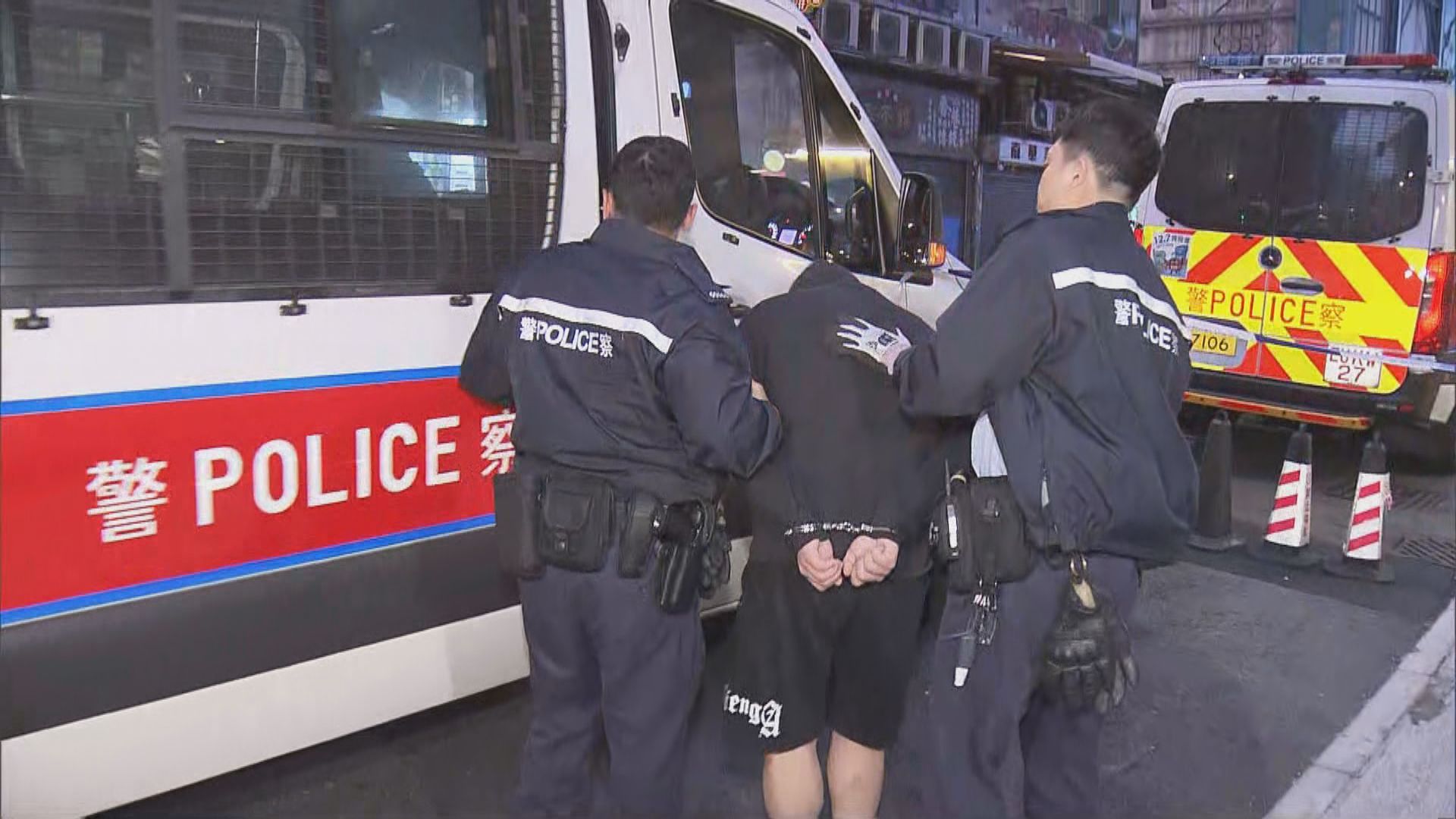 警旺角截可疑車檢毒品拘司機