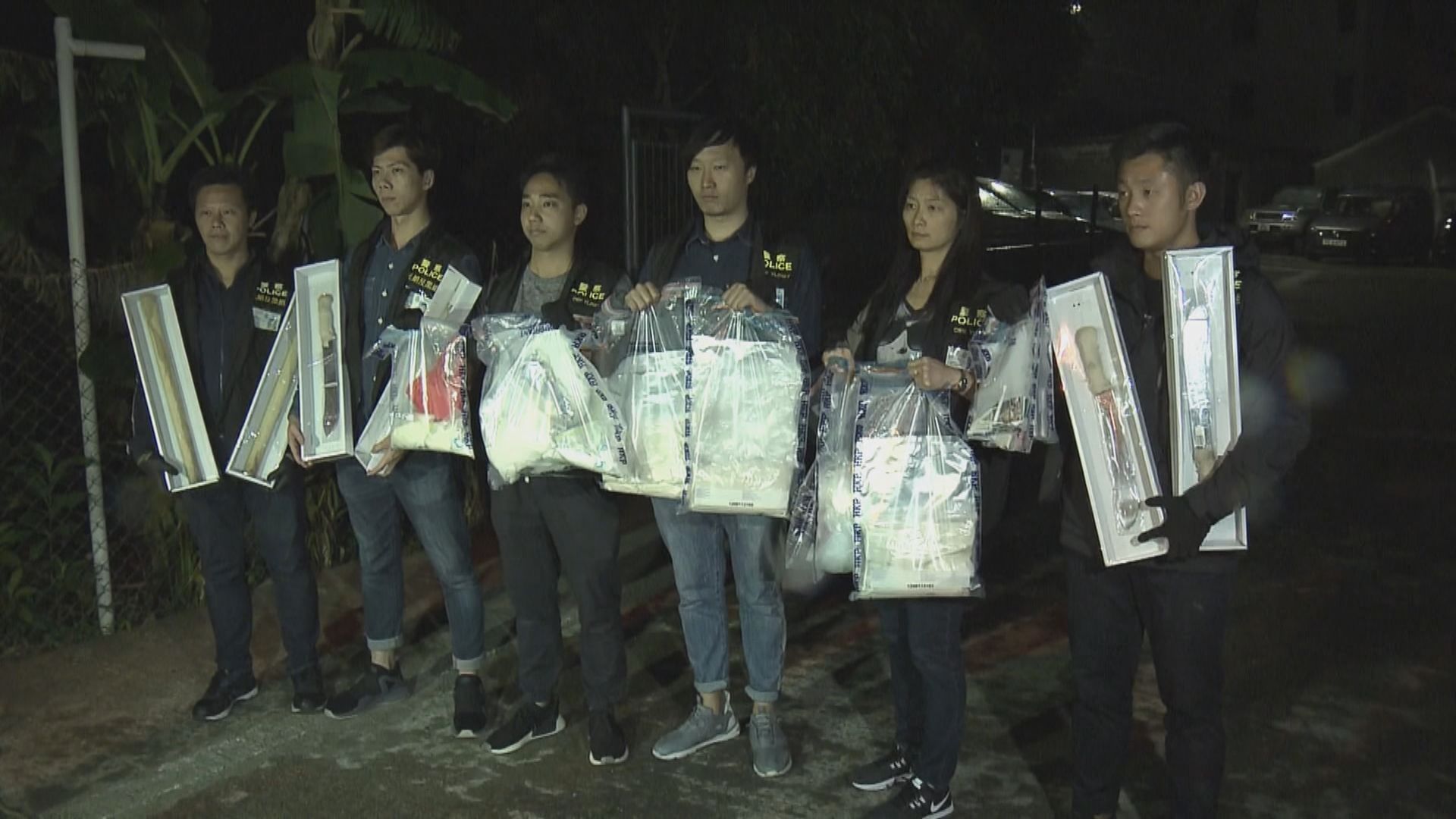 元朗一名男子涉嫌藏毒及武器被捕