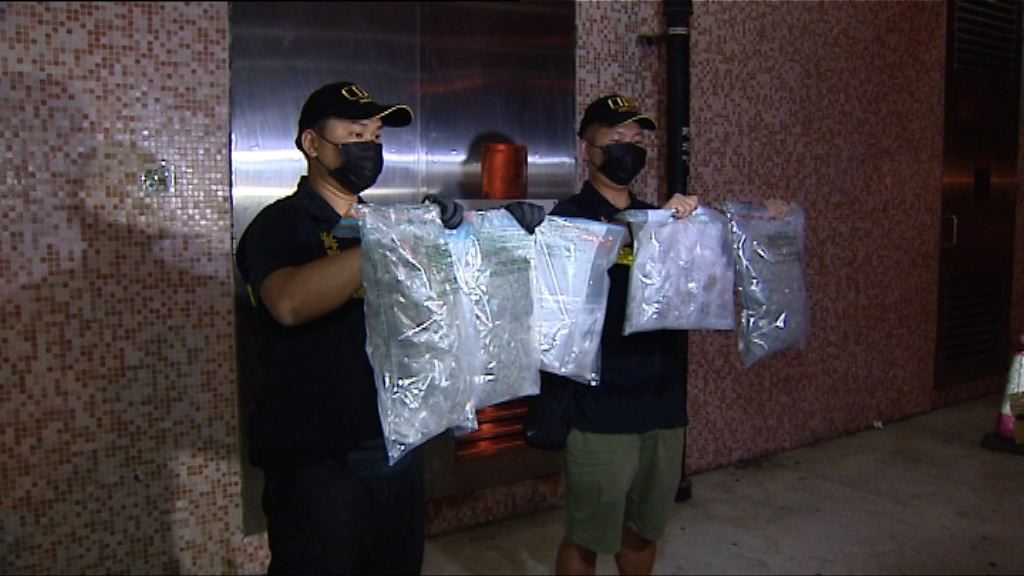 海關大圍拘兄弟檢52萬大麻花