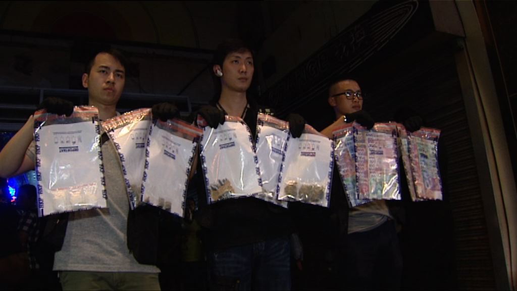 警方尖沙咀及紅磡先後掃毒拘五人