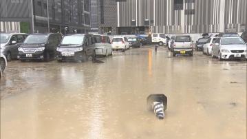 渠務署指周六將軍澳停車場水浸 因附近山坡山泥傾瀉