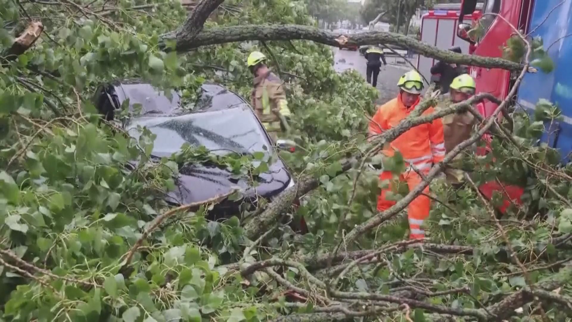 荷蘭受有記錄以來最強夏季風暴吹襲最少一人死亡