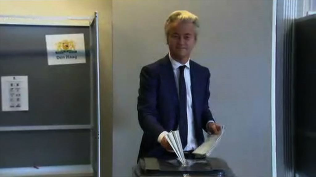 荷蘭大選　維爾德斯及呂特先後投票