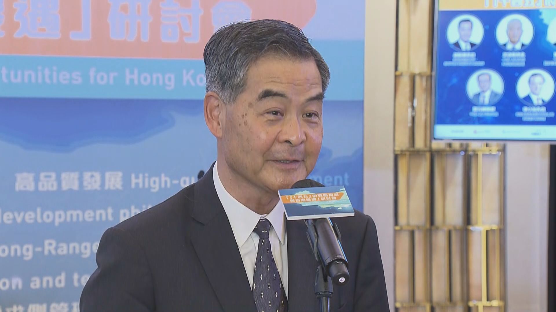 被問會否出任選委會總召集人　梁振英：願為國家效力