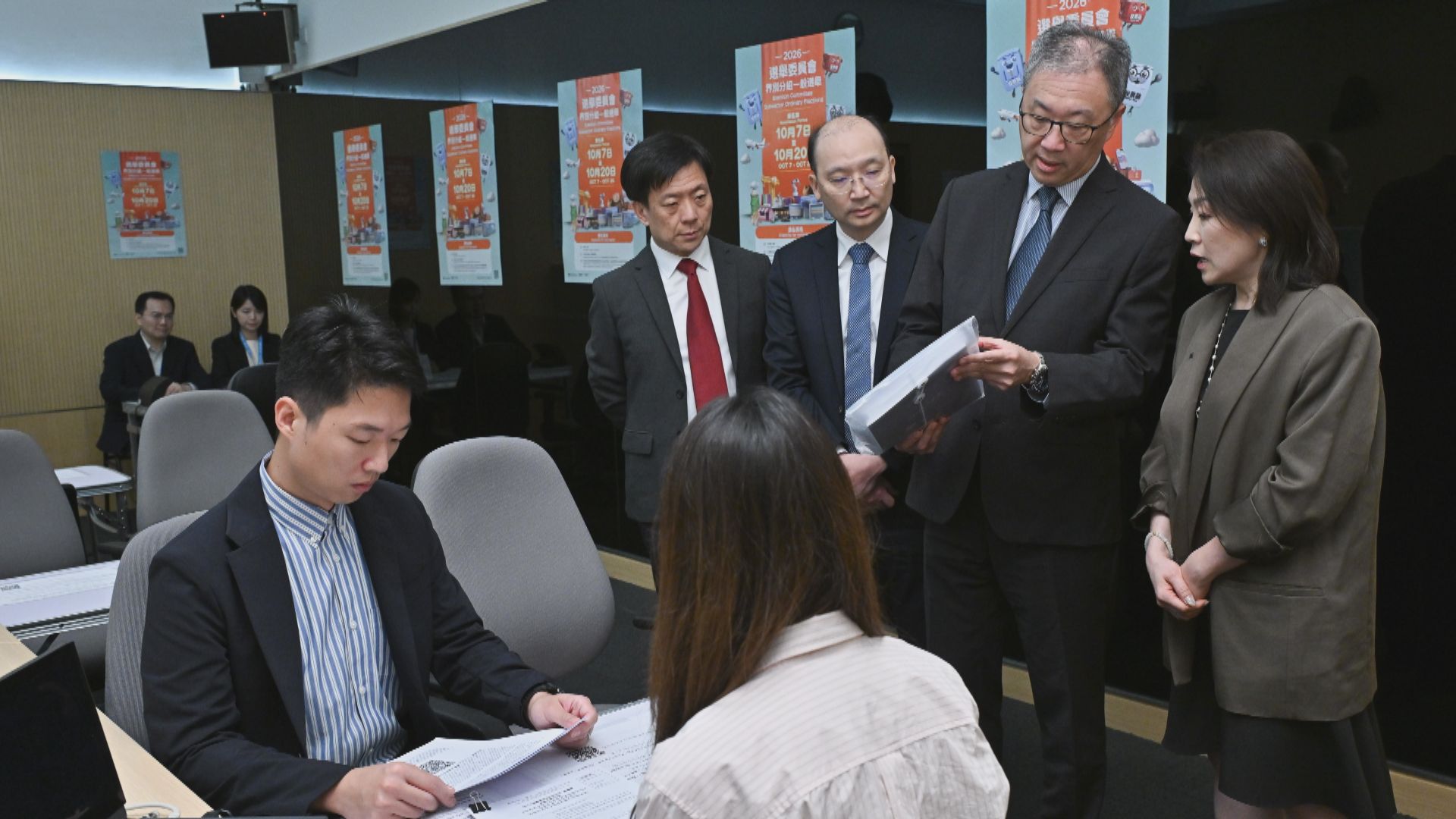 選委會分組選舉提名期周三開始　陸啟康視察選舉主任辦事處