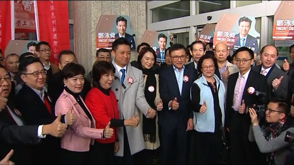 民建聯鄭泳舜報名參選九龍西