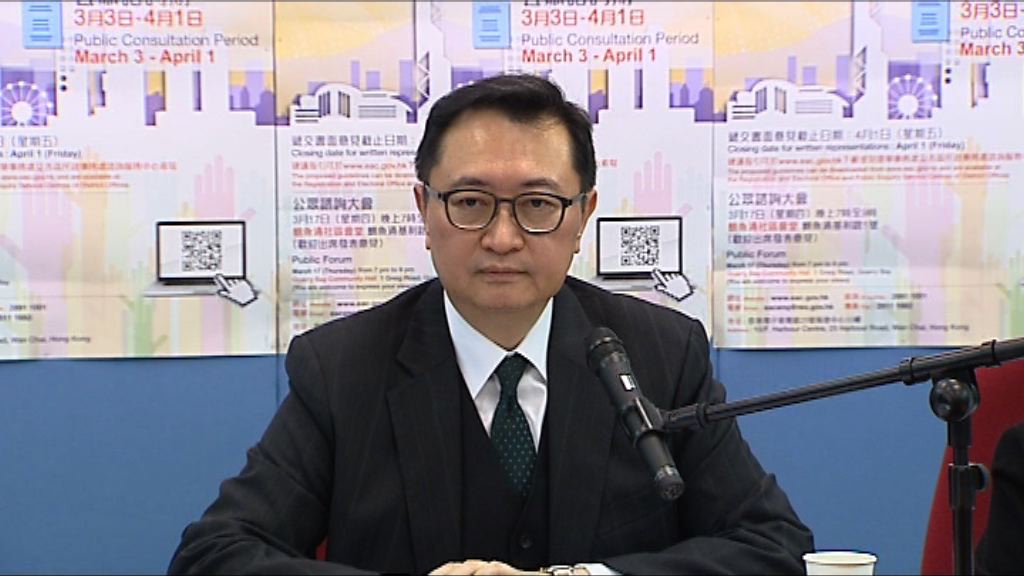 馮驊：選舉指引已清晰闡述法例規定