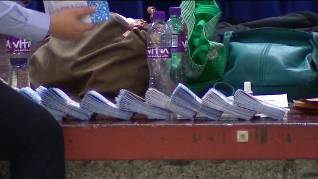 選舉主任重點九龍西選票