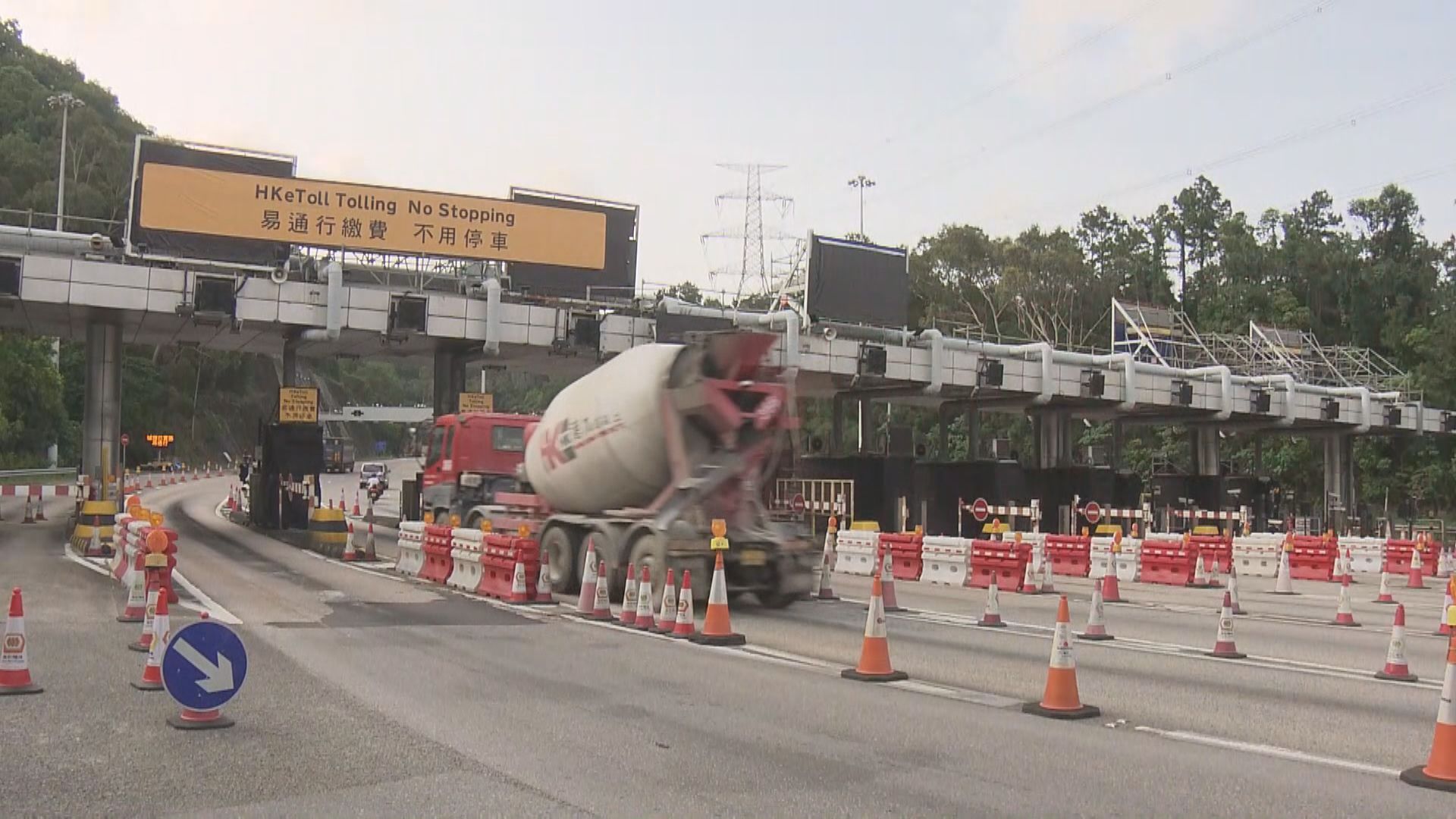 城隧實施易通行迎首個工作天 交通大致暢順