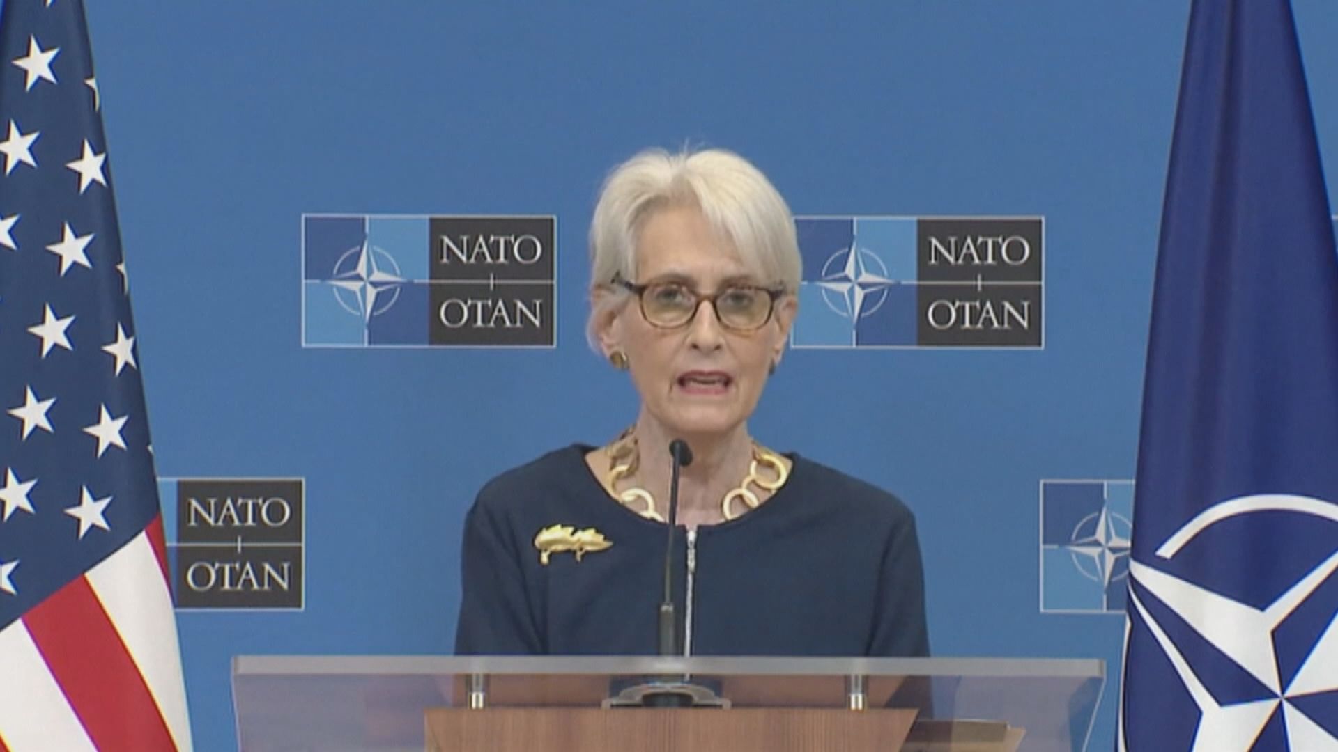 舍曼及朔爾茨均警告俄羅斯入侵烏克蘭將付沉重代價