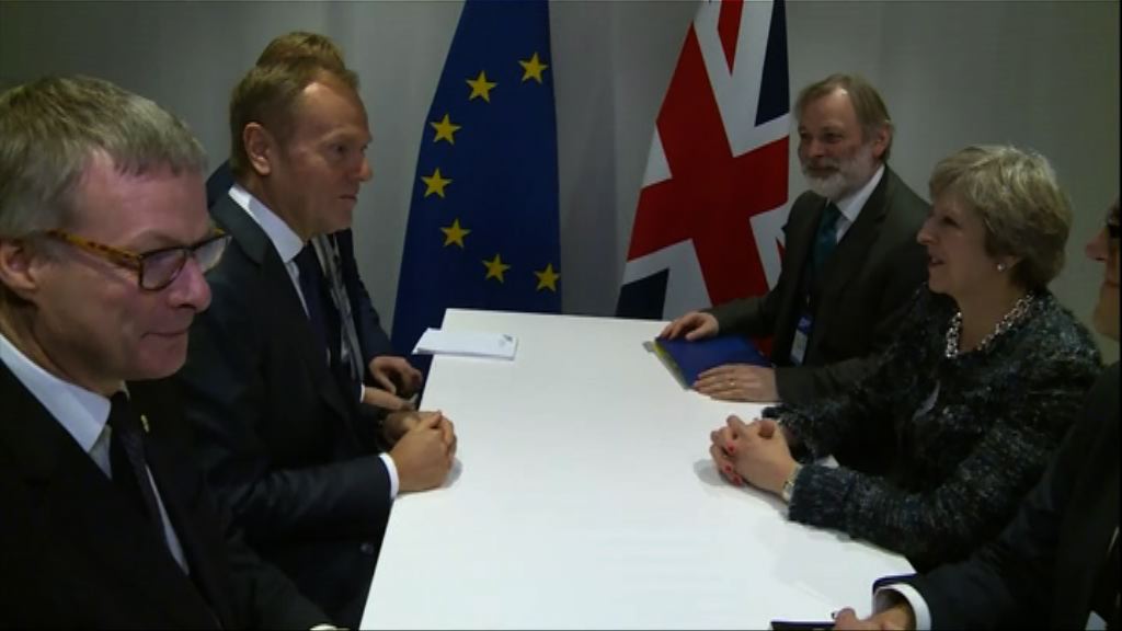 文翠珊與圖斯克商討脫歐談判進展