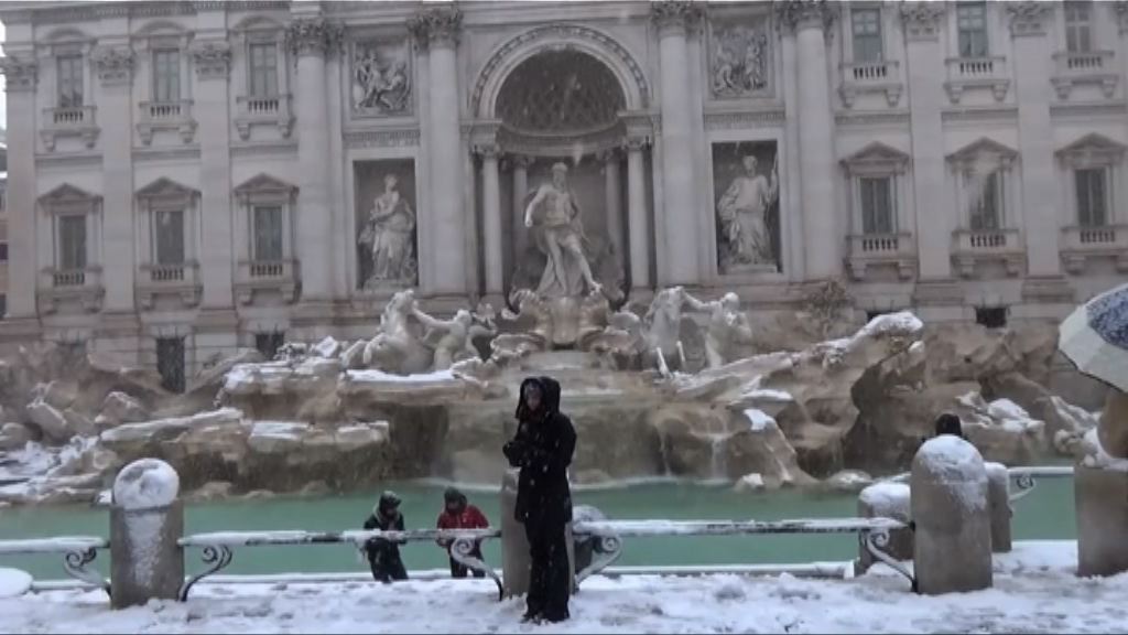 意大利羅馬六年來首次下雪