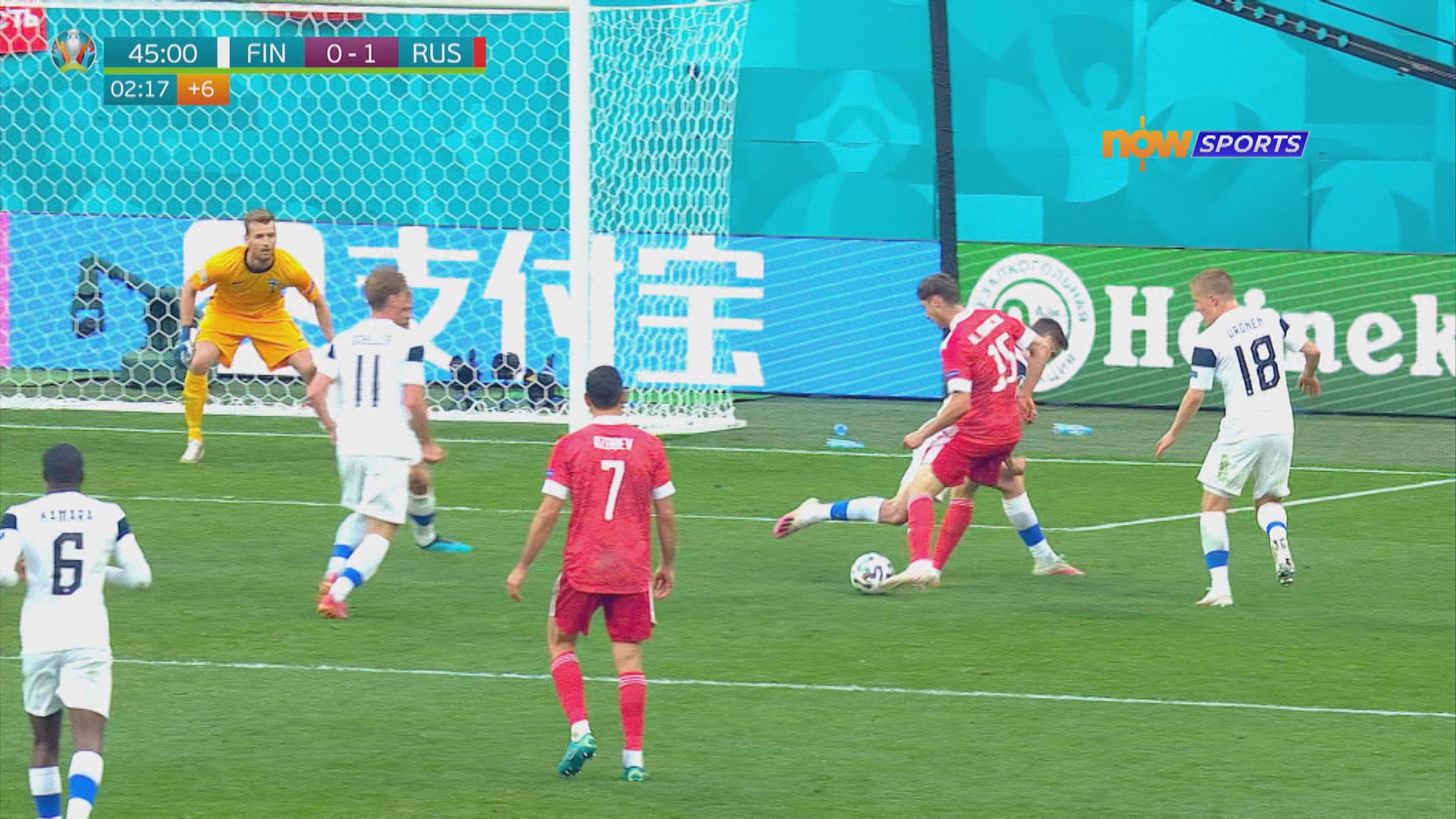 歐國盃　芬蘭0:1俄羅斯