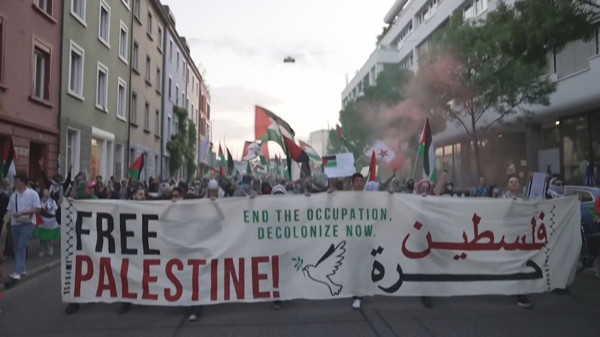 歐洲歌唱大賽會場外有反以色列示威　釀成衝突