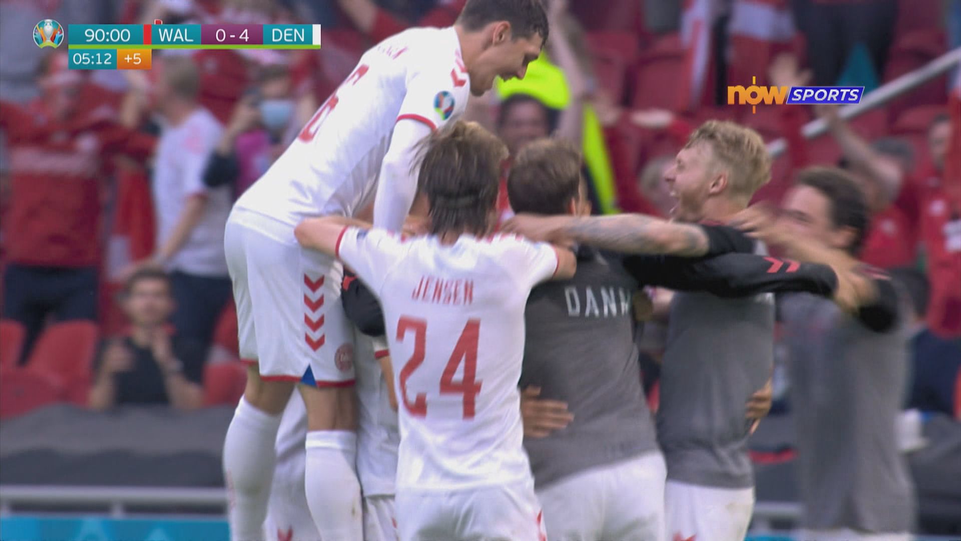 歐國盃16強　威爾士0:4丹麥