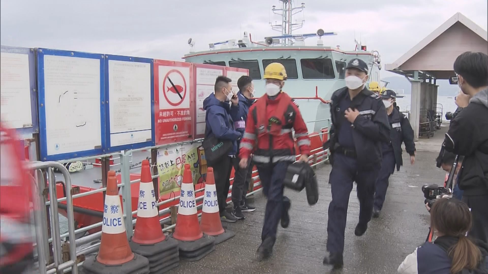 政府在東平洲跨部門演習　模擬大亞灣核電廠發生事故