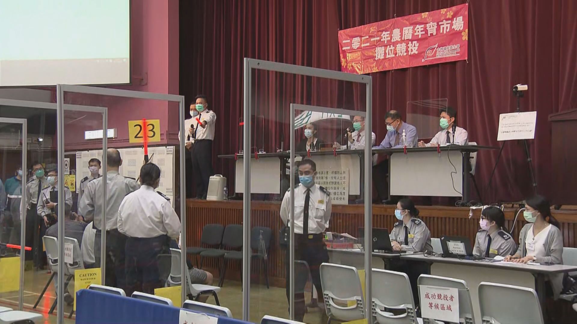 維園年宵濕貨攤位公開競投反應冷淡