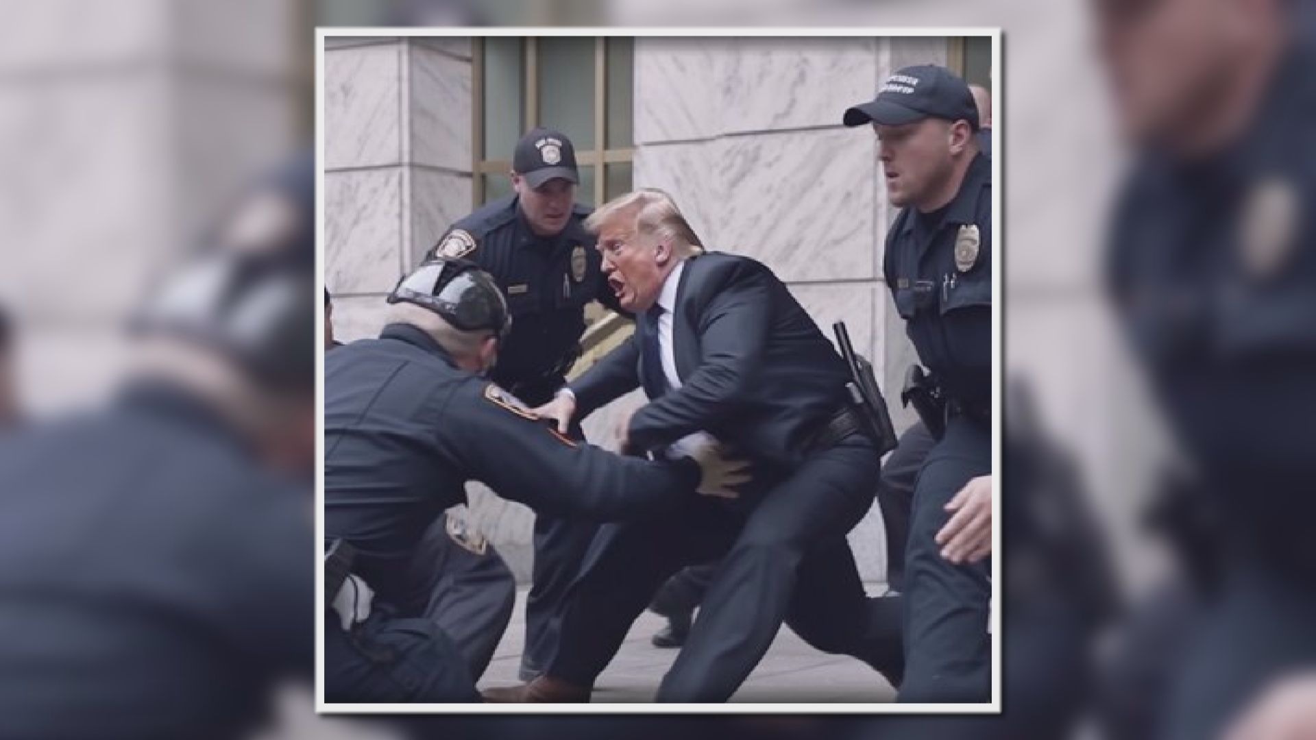 網上「瘋傳」特朗普被捕照　人工智能造相令人關注