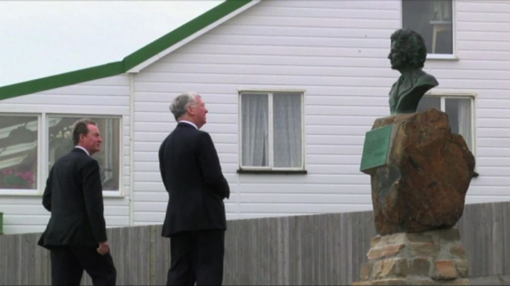 英國國防大臣訪問福克蘭群島