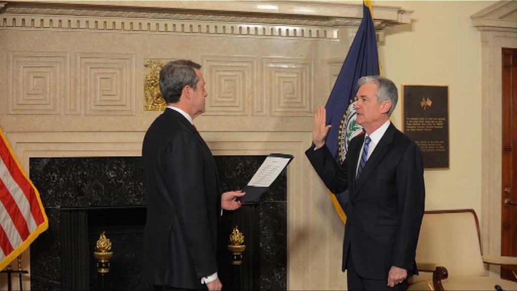 鮑威爾宣誓就任聯儲局主席