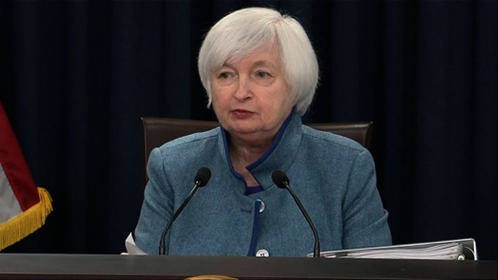 耶倫：對沒被特朗普提名連任主席感失望