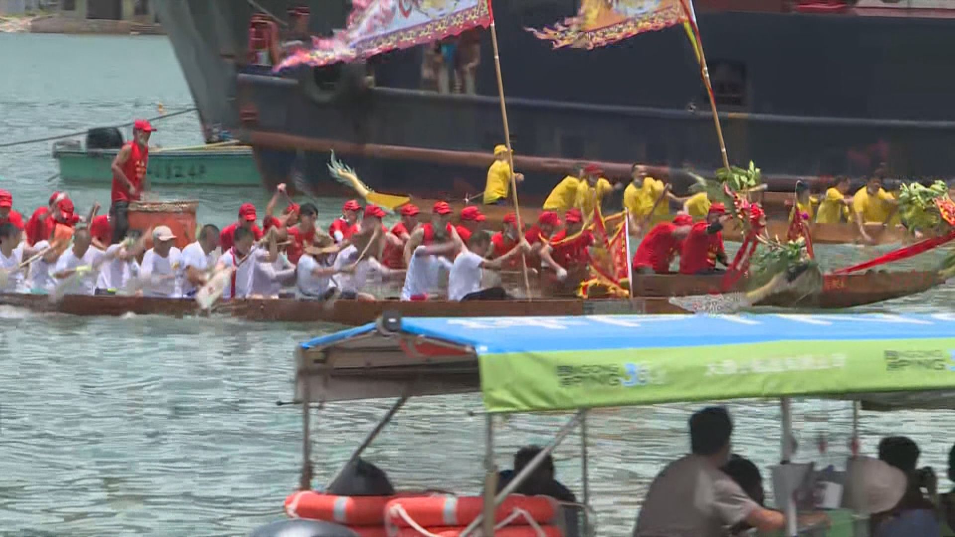 端午節大澳舉行傳統龍舟遊涌　旅客數目明顯減少