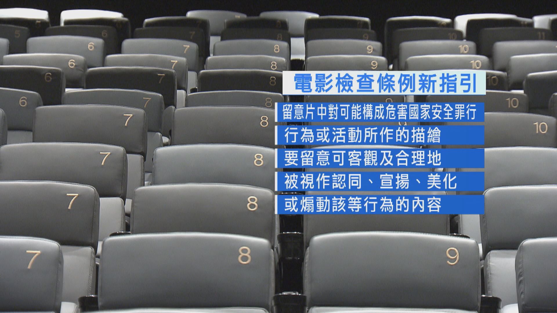 政府修訂電影檢查條例指引　檢查員須防範危害國家安全