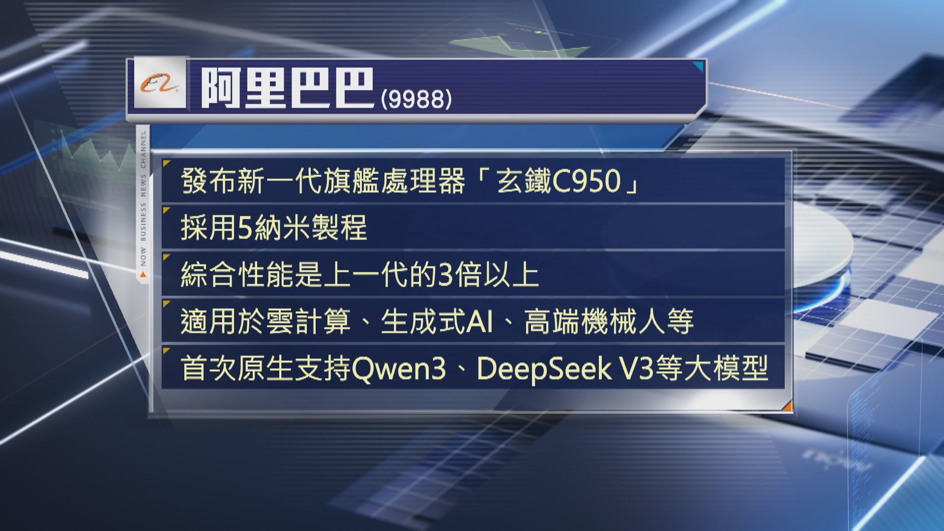 【9988 AI代理】阿里發布新一代CPU「玄鐵C950」