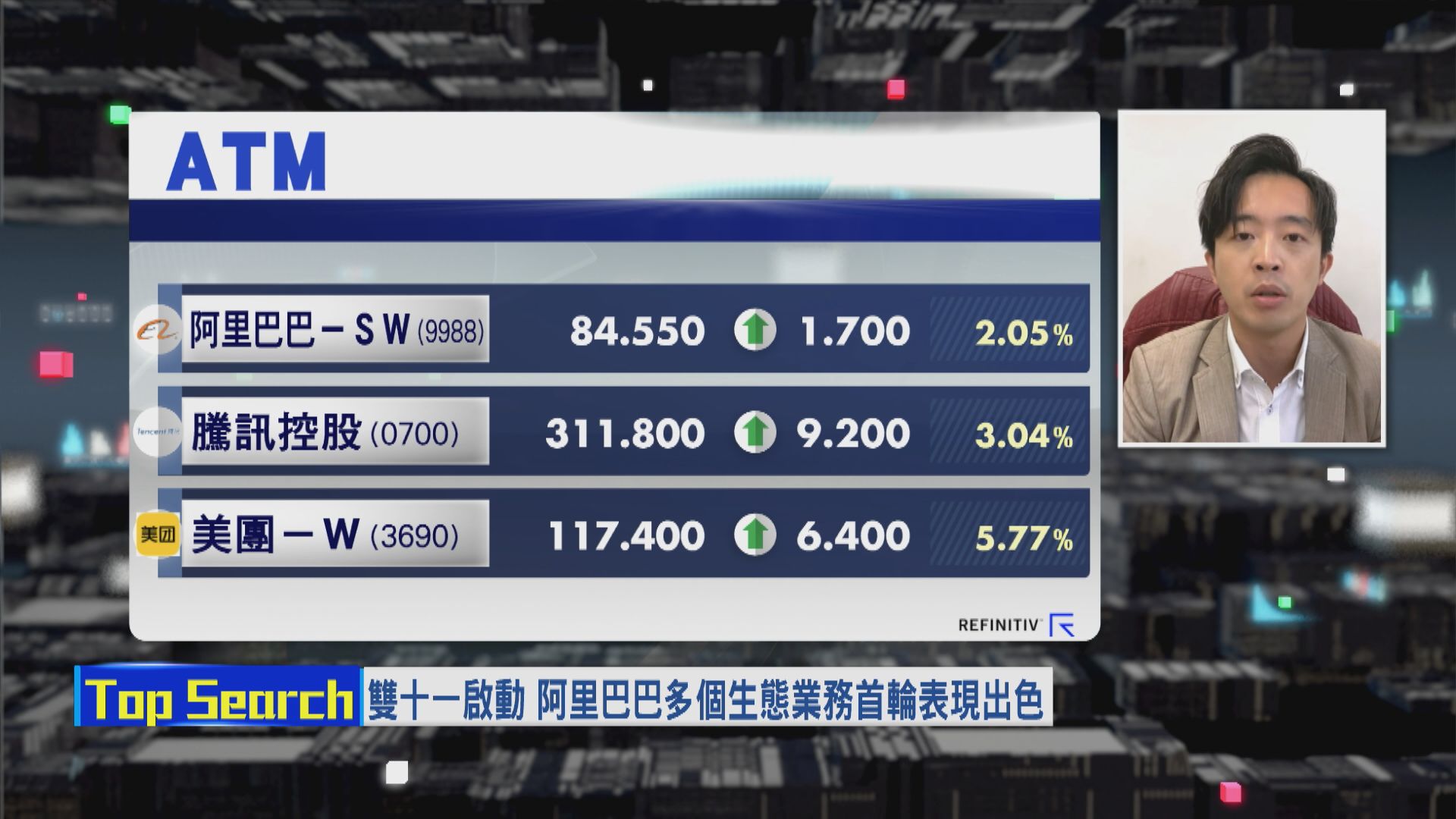 【財經TOP SEARCH】「雙11」短炒阿里有得諗